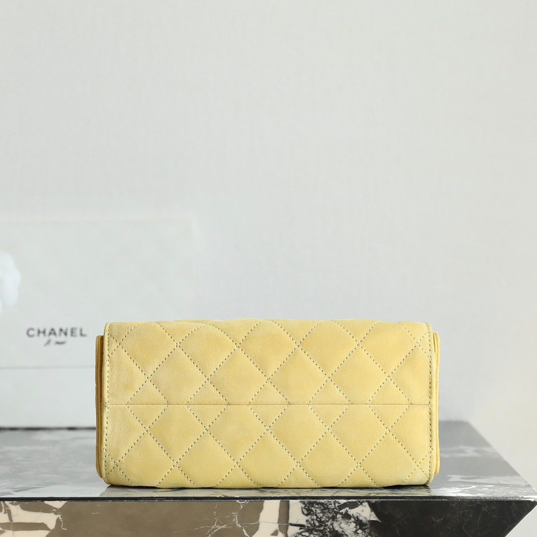 26C 25Bag Mini HandBag麂皮黃色_5
