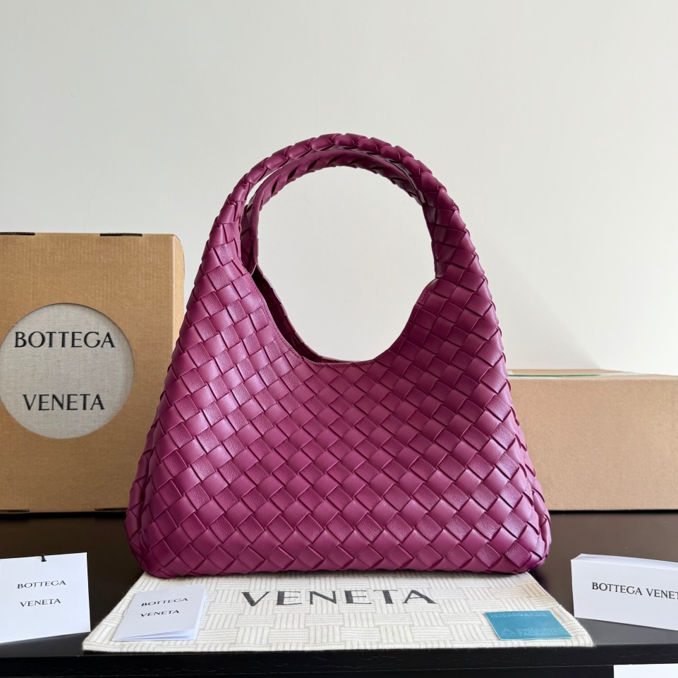 844249 Campana肩背包小號 漿果紅色_1