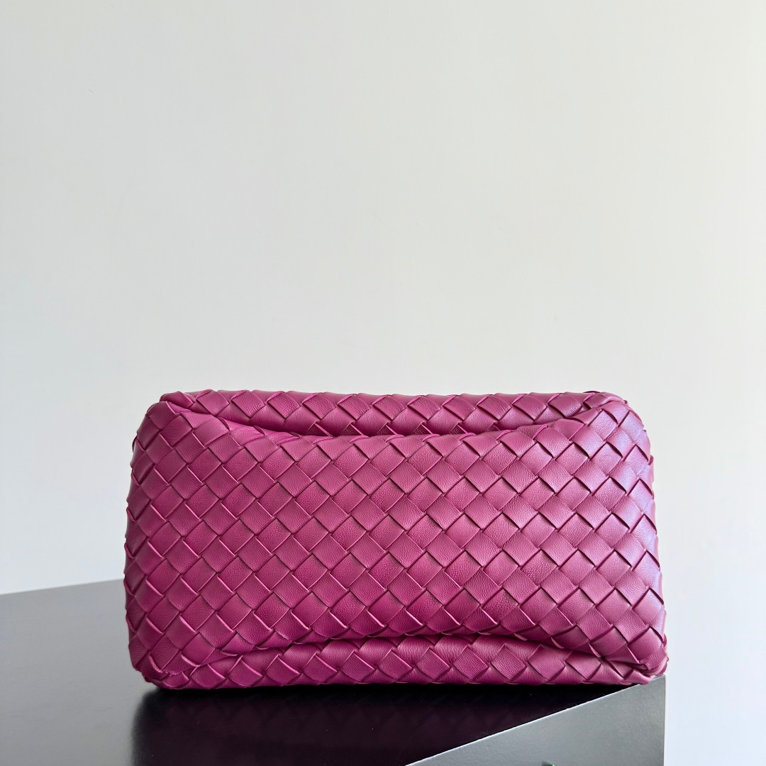 844249 Campana肩背包小號 漿果紅色_5