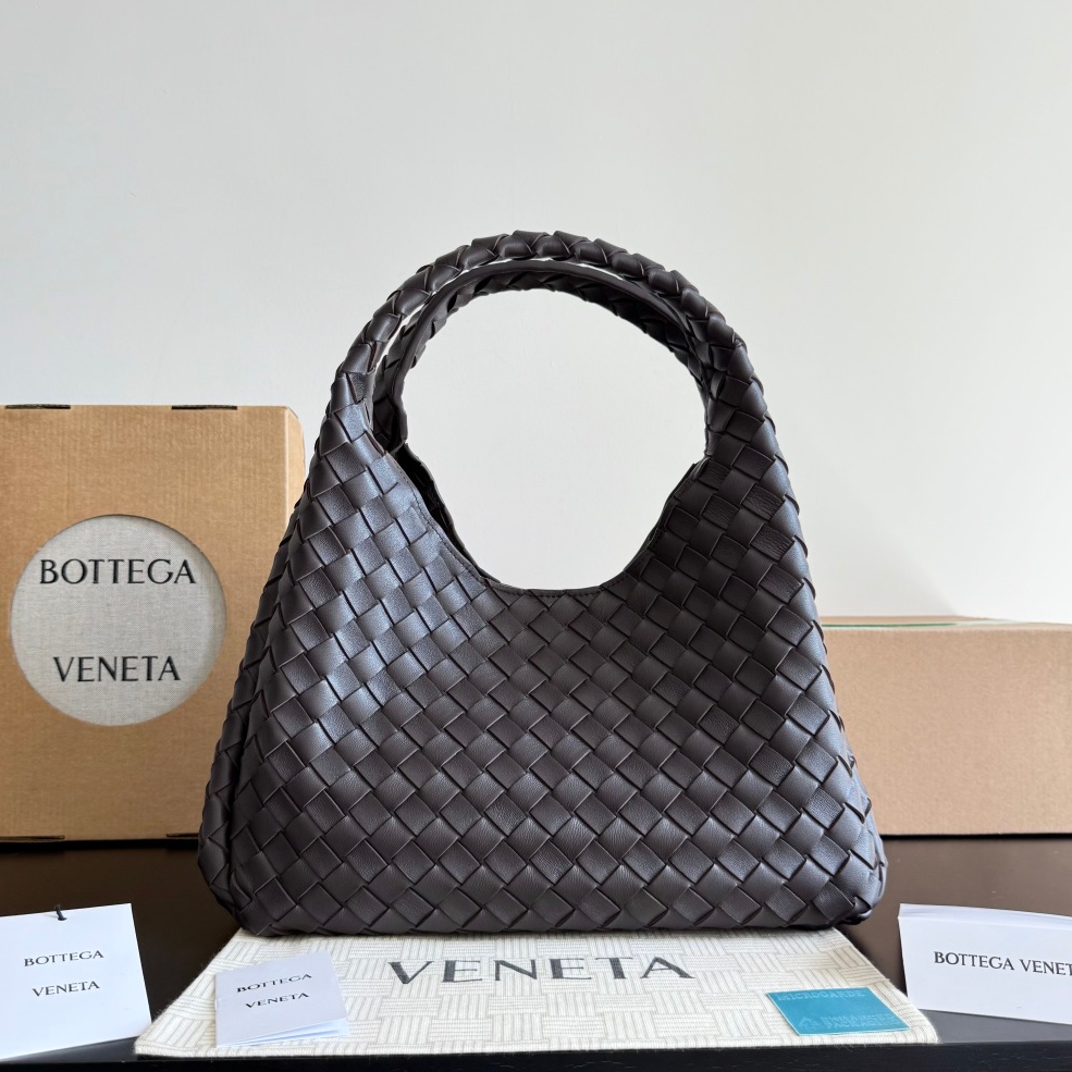 844249 Campana肩背包小號 黑棕色_1