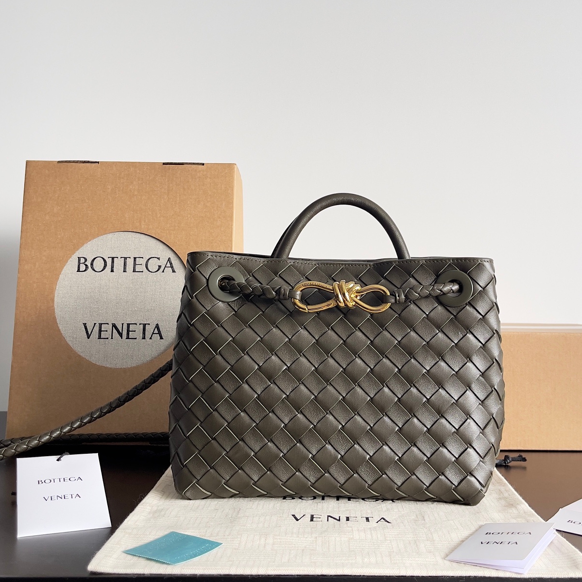 743568 Andiamo蝴蝶結小號 深芥末色_1