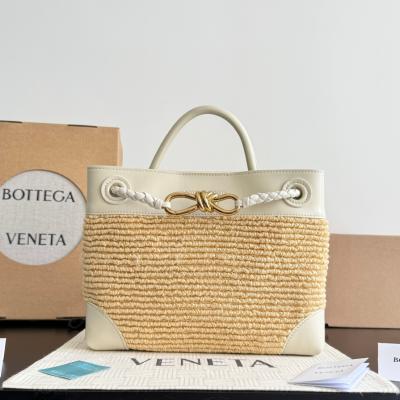 743568 Andiamo蝴蝶結小號 拉菲草/海鹽色