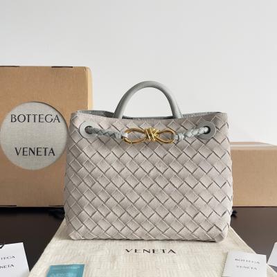 743568 Andiamo蝴蝶結小號 25cm反絨銀灰色