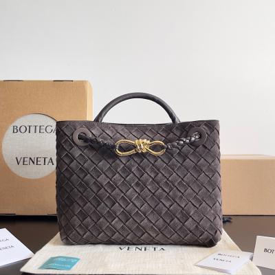 743568 Andiamo蝴蝶結小號 麂皮深咖色