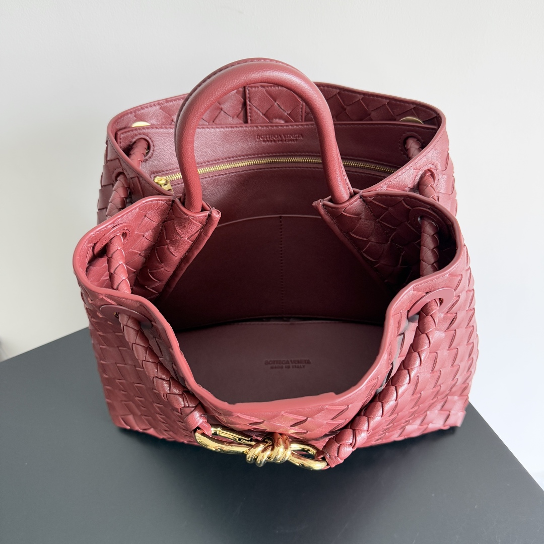 743572 Andiamo蝴蝶結中號 沙比利紅色_10