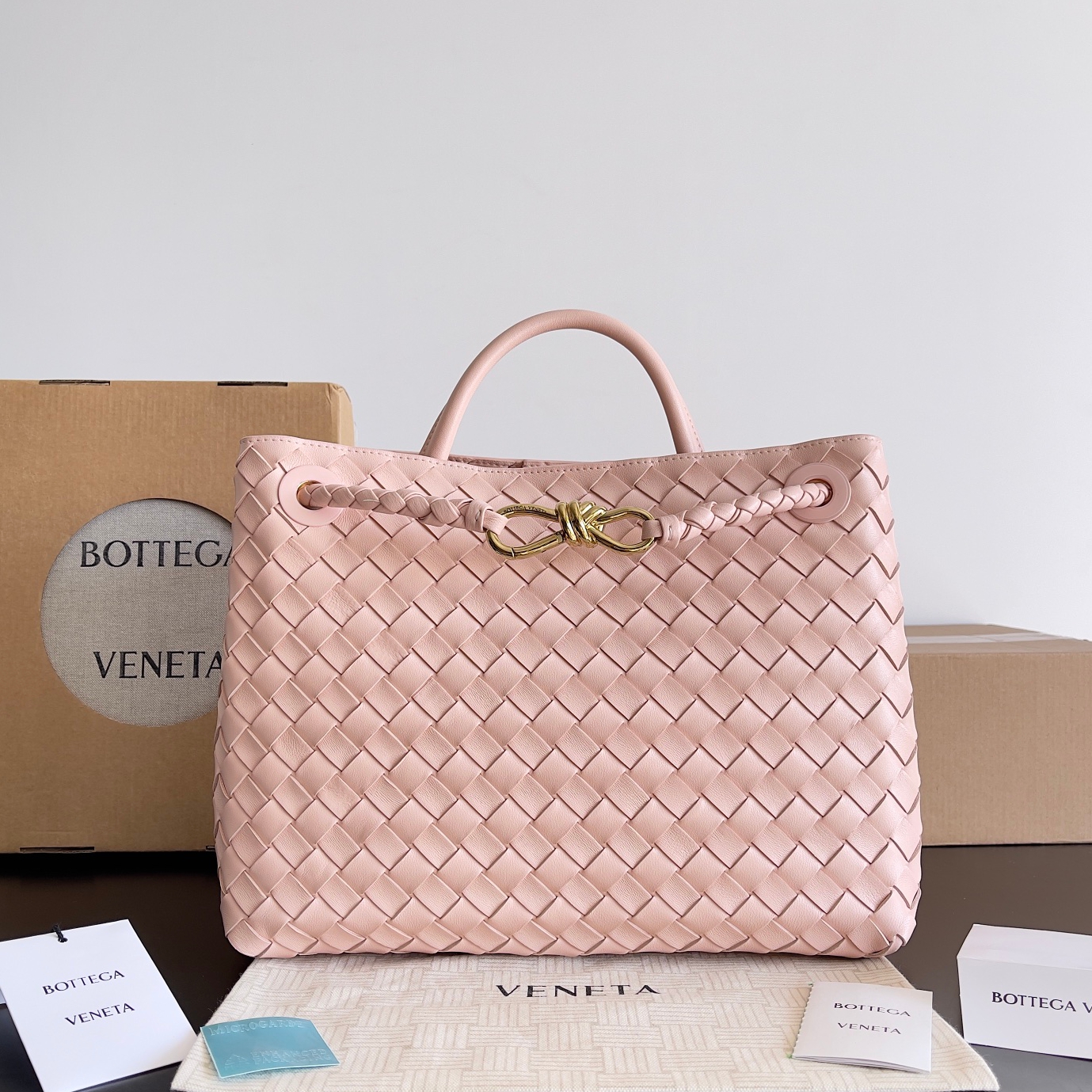 743572 Andiamo蝴蝶結中號 浮雕粉色_1