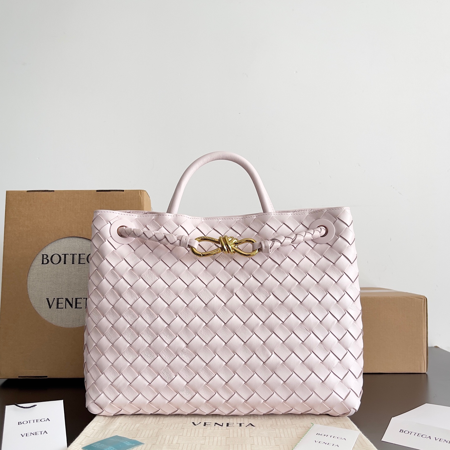 743572 Andiamo蝴蝶結中號 幸福粉色_1