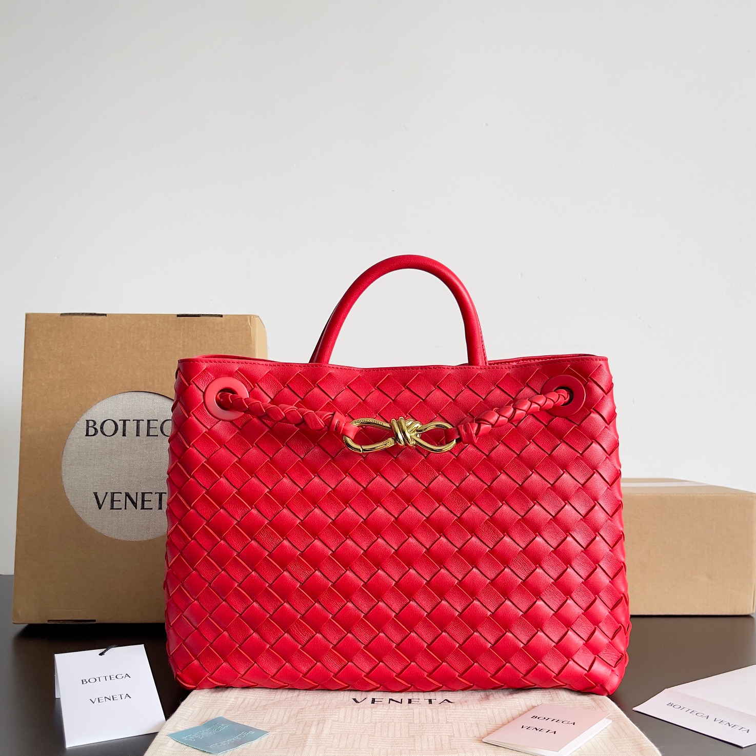 743572 Andiamo蝴蝶結中號 紅色_1