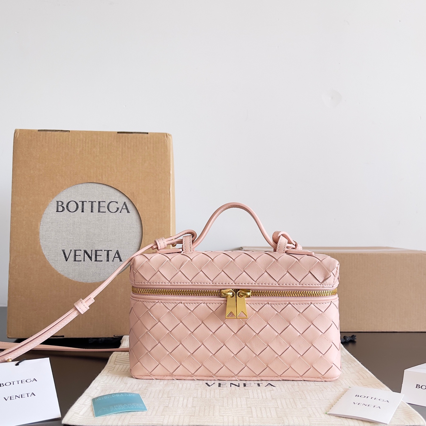 789109化妝包 浮雕粉色_1