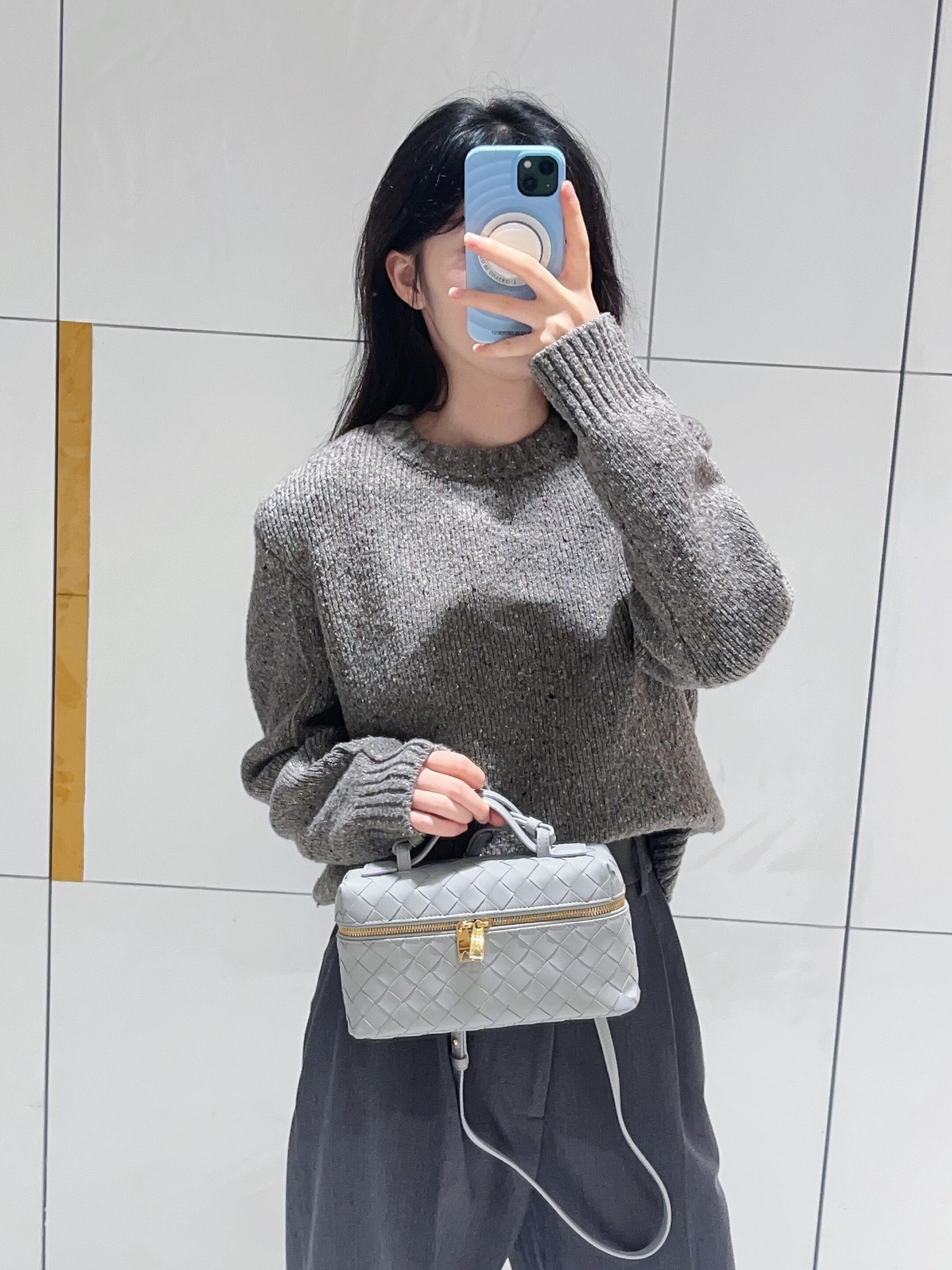 789109化妝包 銀灰色_11