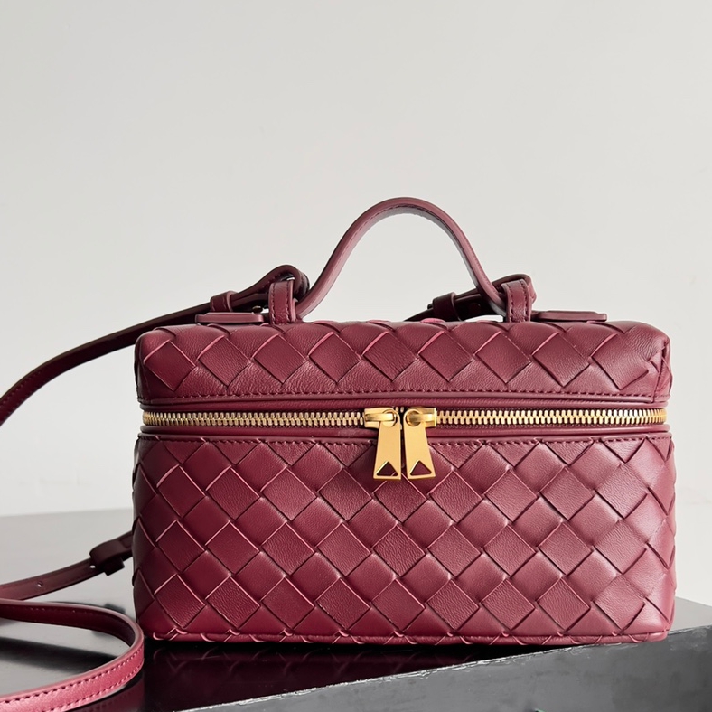 789109化妝包 酒紅色_2