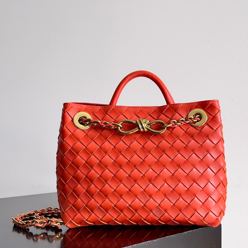 786008小號Andiamo鏈條包 橙紅色_2