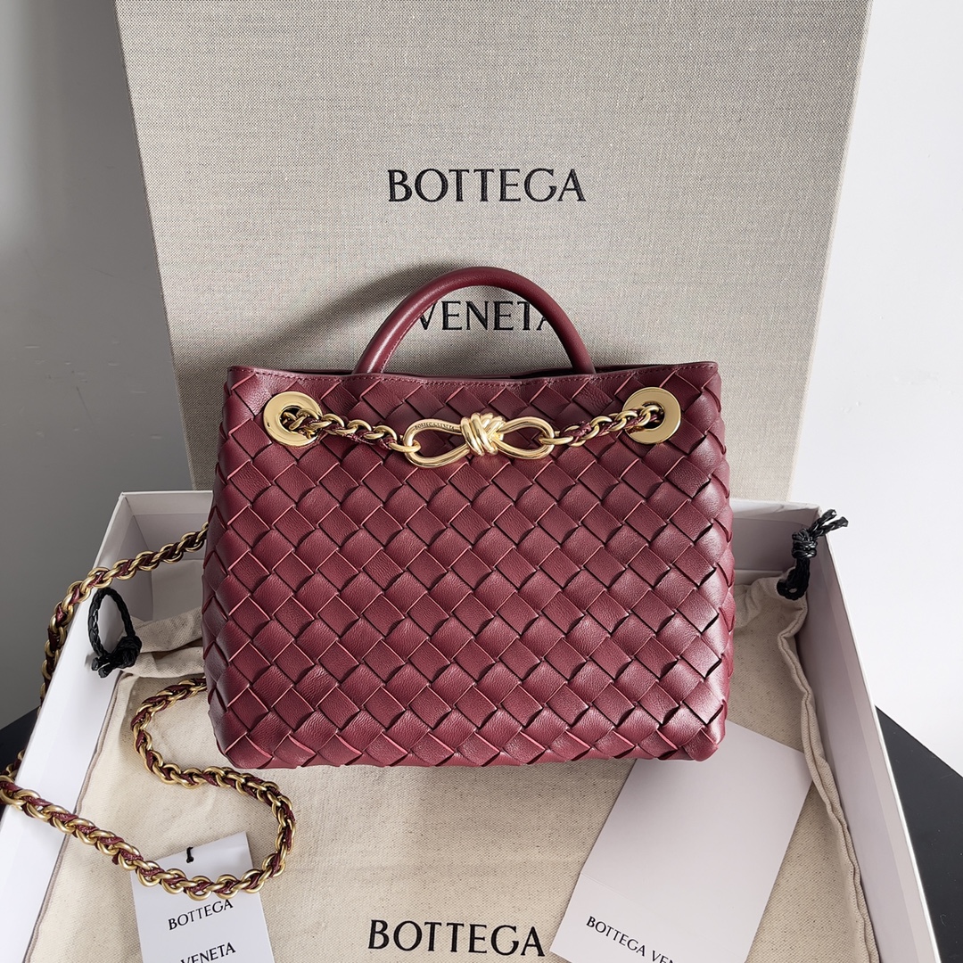 786008小號Andiamo鏈條包 酒紅色_1