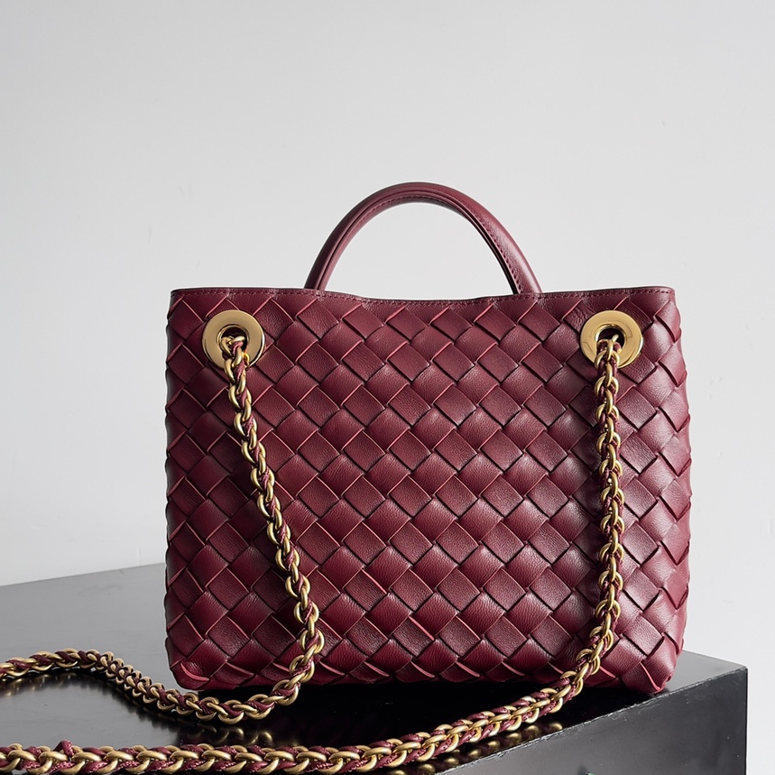 786008小號Andiamo鏈條包 酒紅色_4