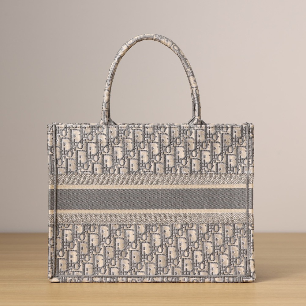 中號 Book Tote 灰色 Oblique 印花 (36.5x28x17.5Cm)_4