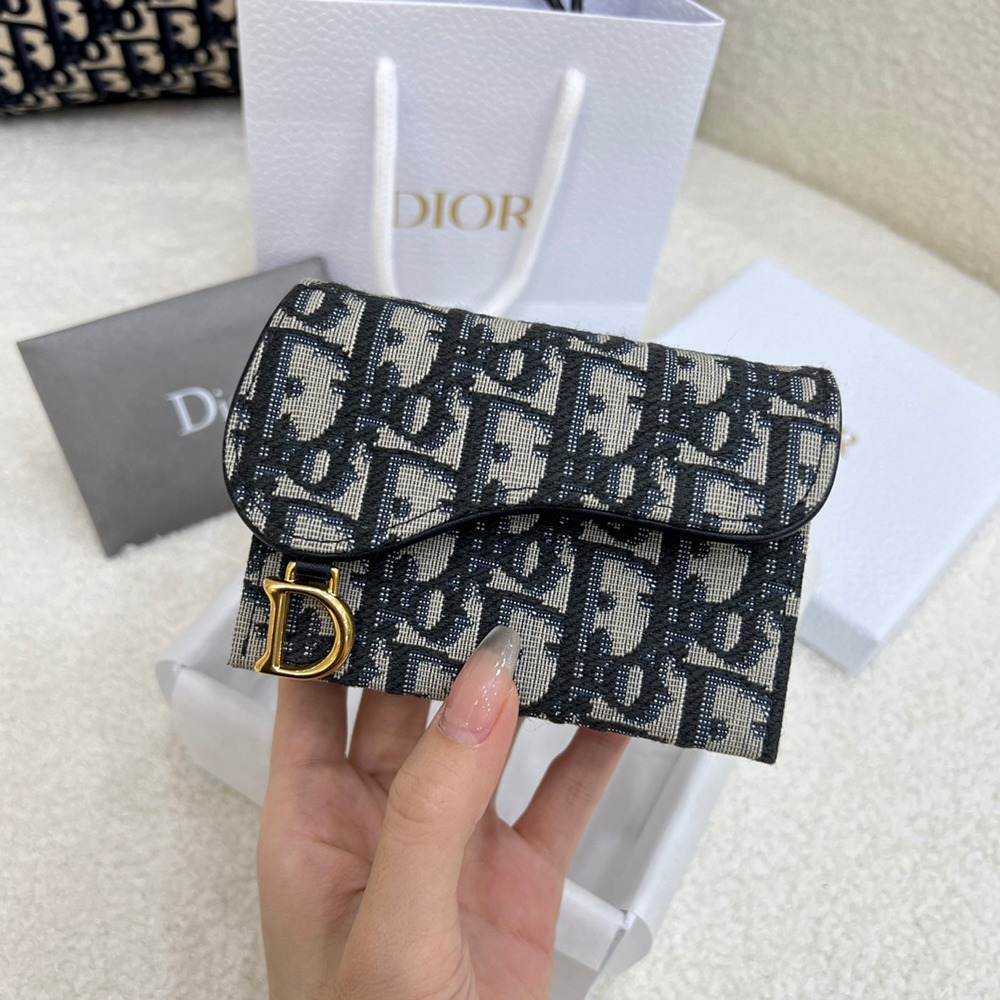 CD 馬鞍5格卡夾 藍D印花_5