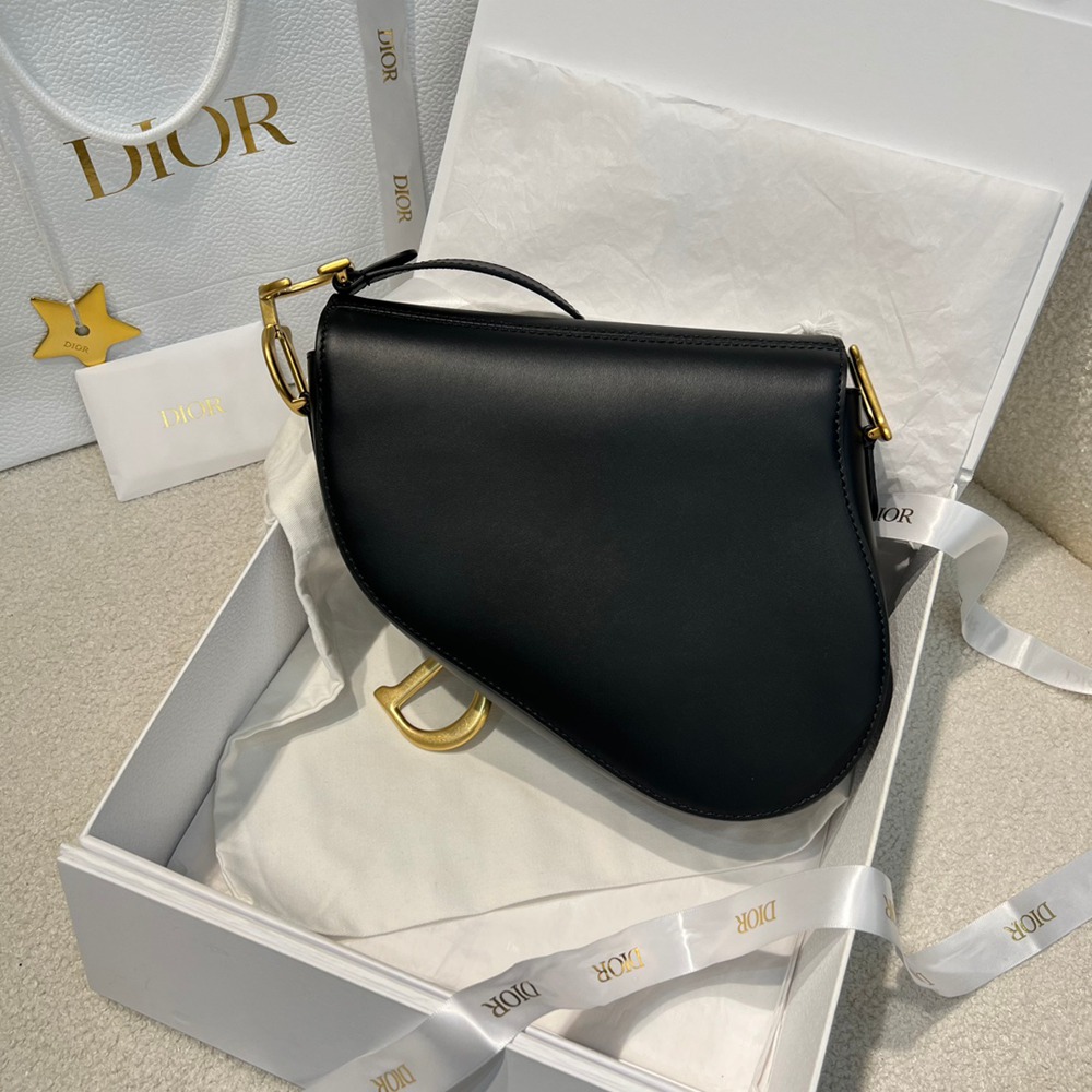 中號 Soft Saddle馬鞍包黑色復古光滑牛皮革_6