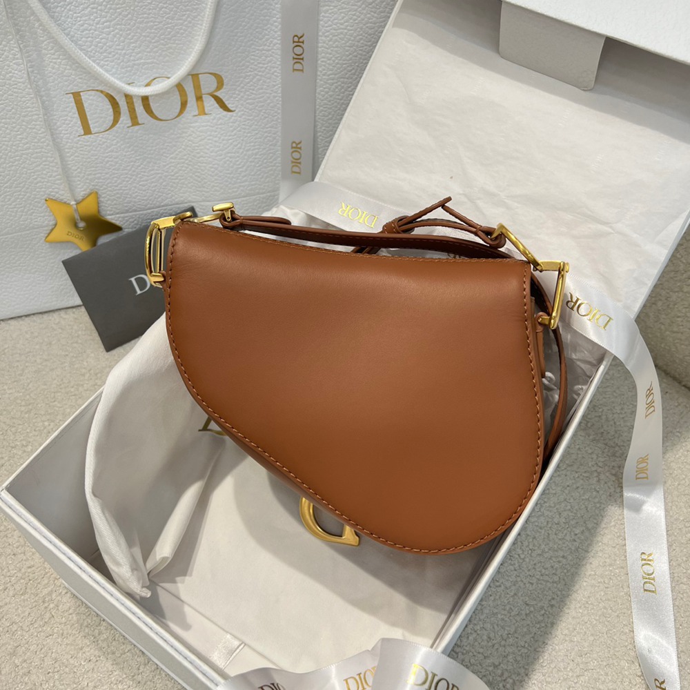 迷你Soft Saddle馬鞍包淺金色調復古光滑牛皮革_5