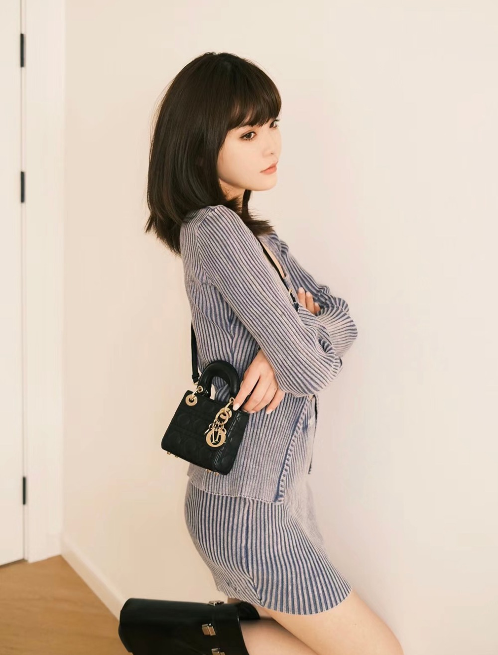 Lady  超迷你黑色/羊皮_3