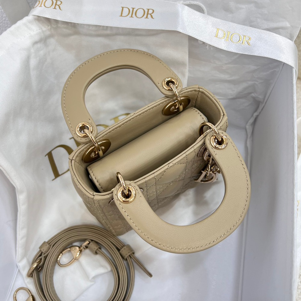 Lady  超迷你沙褐色/羊皮_3