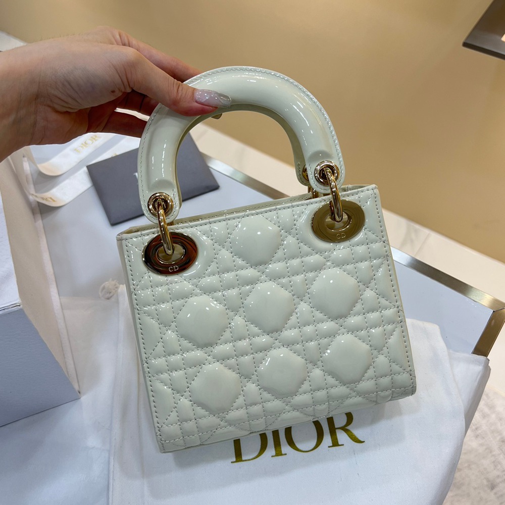 Mini Lady奶白/漆皮_2