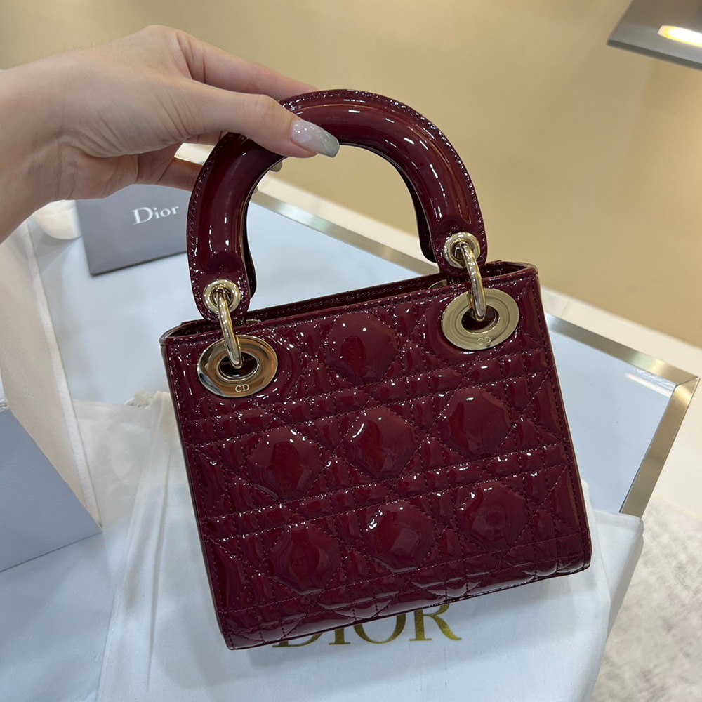 Mini Lady酒紅 漆皮_4