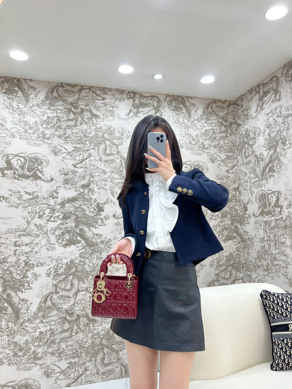 Mini Lady酒紅 漆皮_6