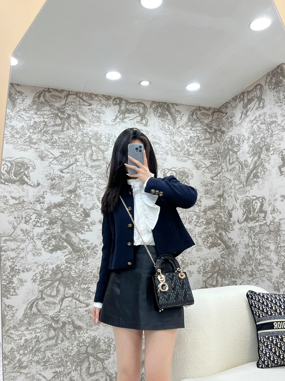 Mini Lady黑色漆皮_6