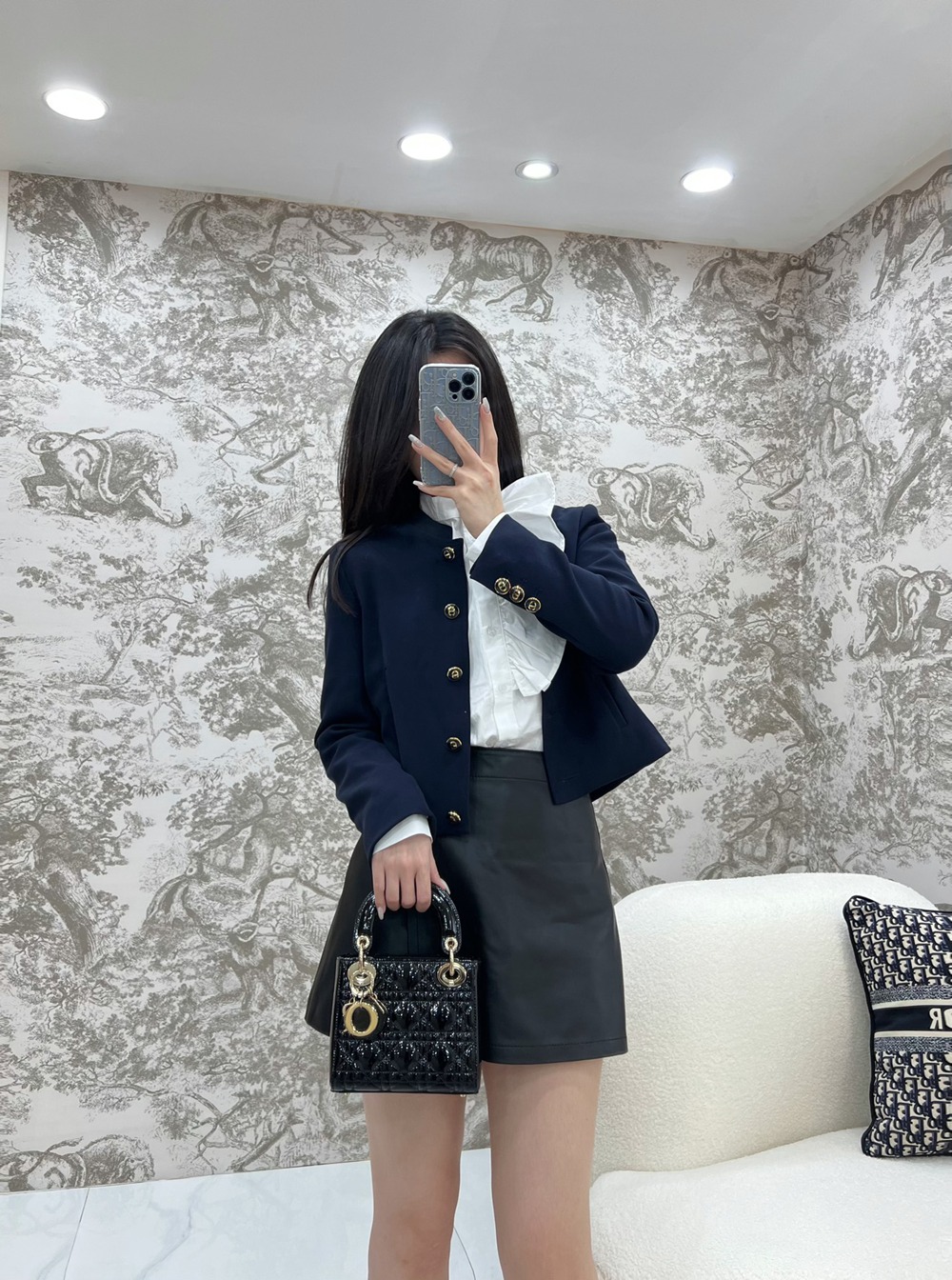 Mini Lady黑色漆皮_7