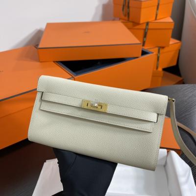 凱莉Woc Kelly To Go 奶昔白 金扣Epsom皮