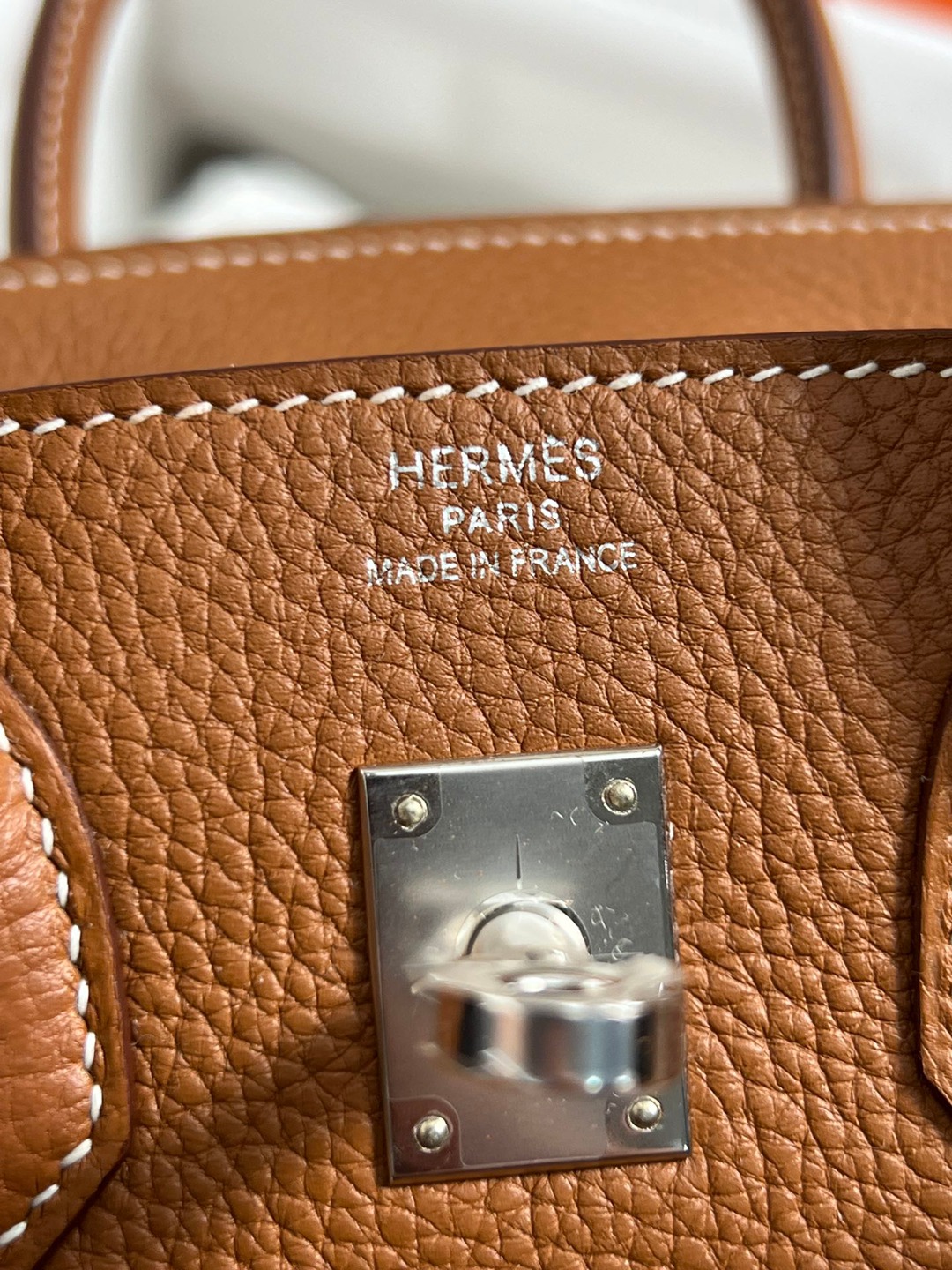 Birkin25 金棕銀扣_14