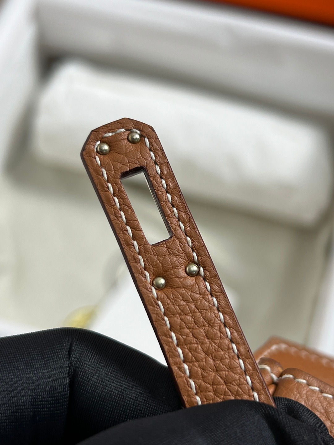 Birkin25 金棕銀扣_17