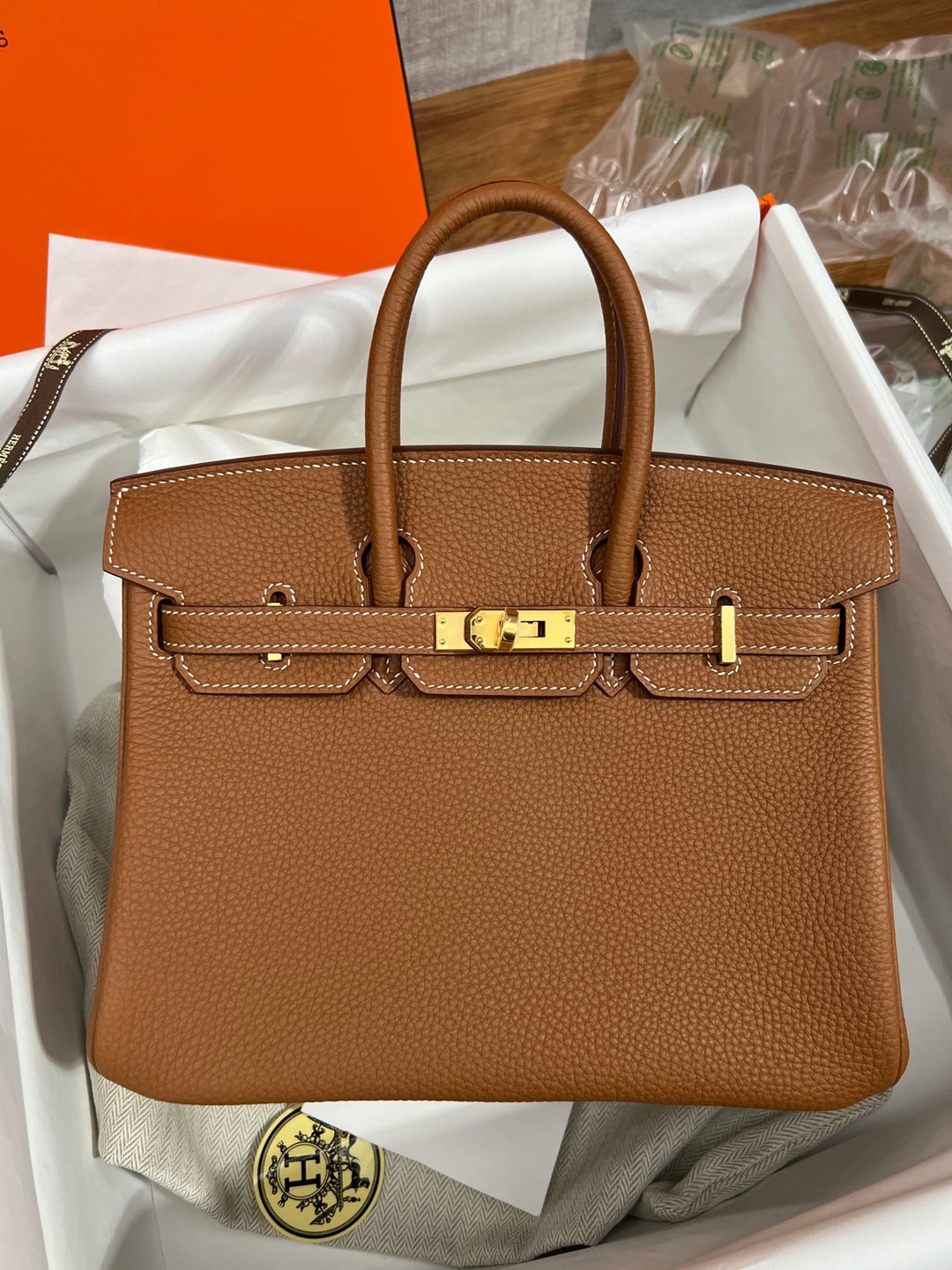 Birkin25 金棕金扣_2