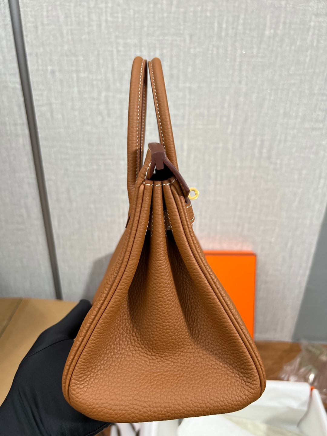 Birkin25 金棕金扣_4