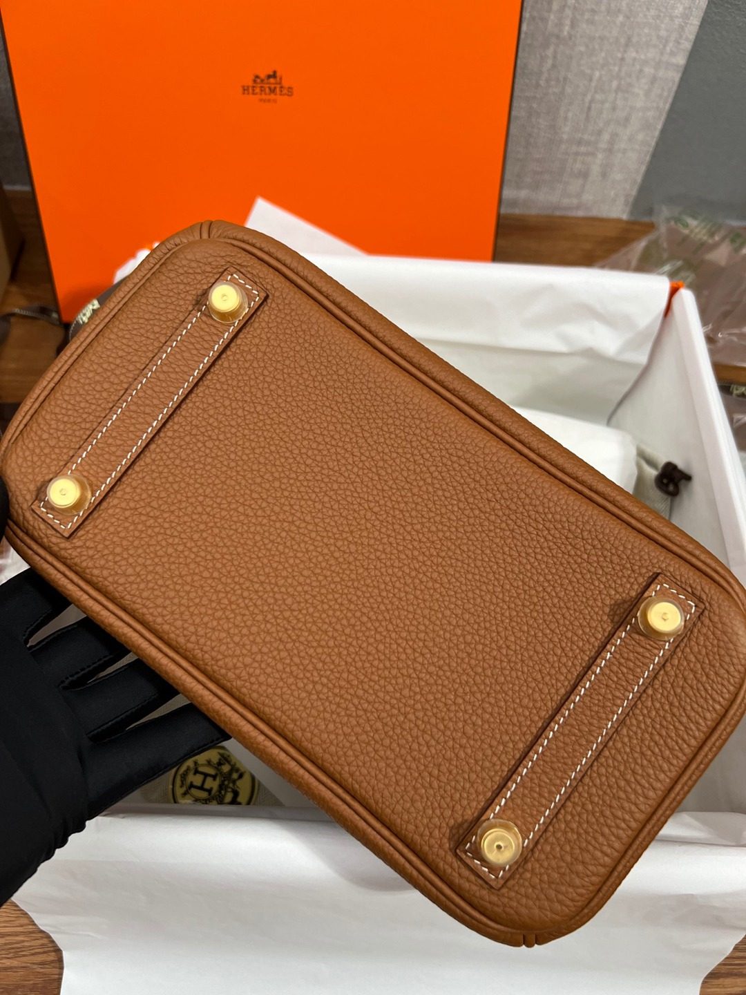 Birkin25 金棕金扣_8
