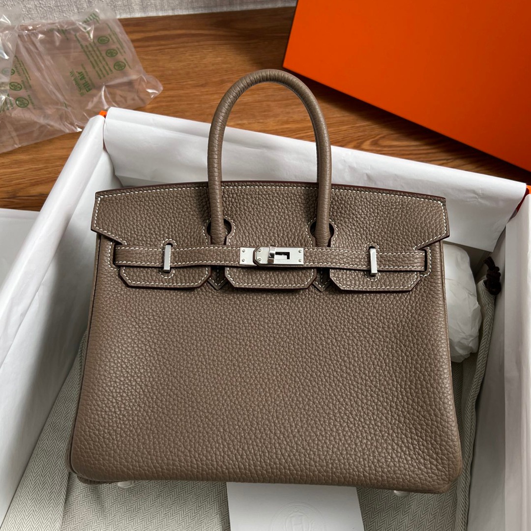 Birkin25大象灰銀扣_1