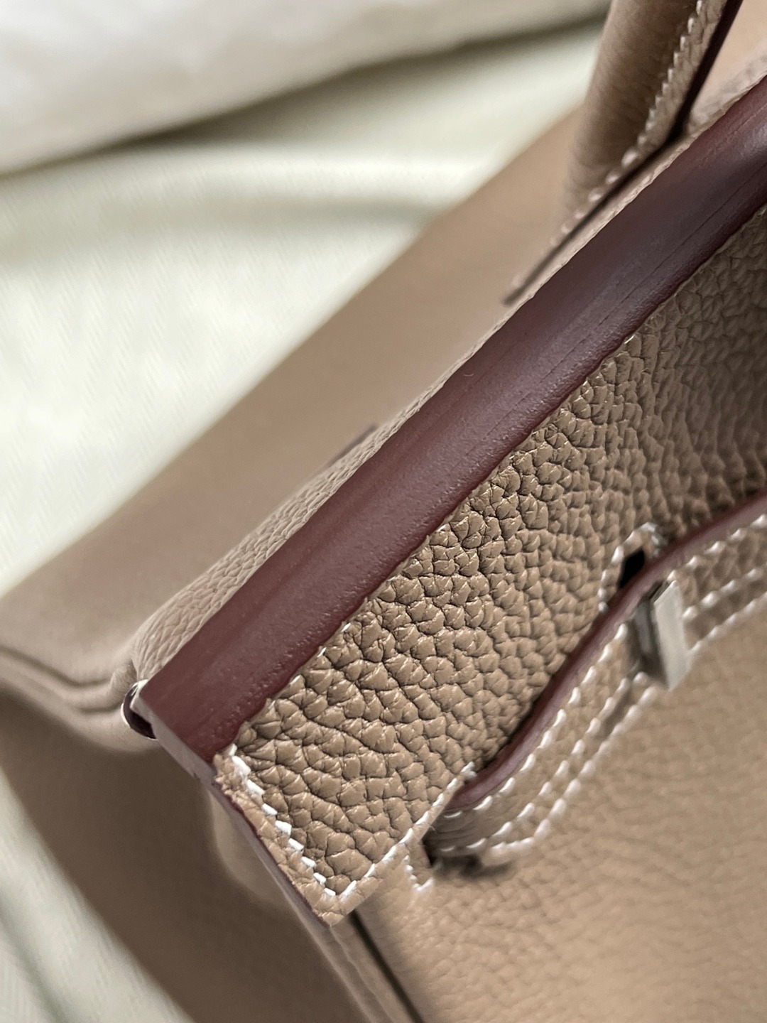 Birkin25大象灰銀扣_11