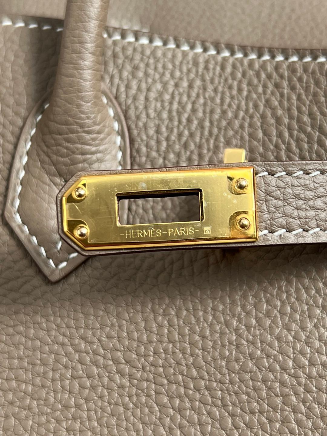 Birkin25大象灰金扣_16