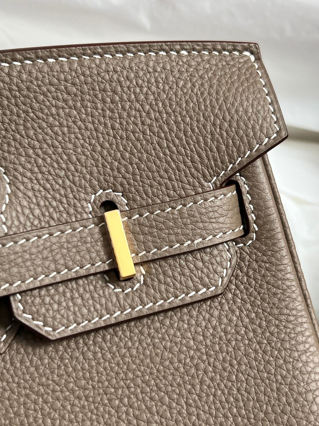 Birkin25大象灰金扣_9