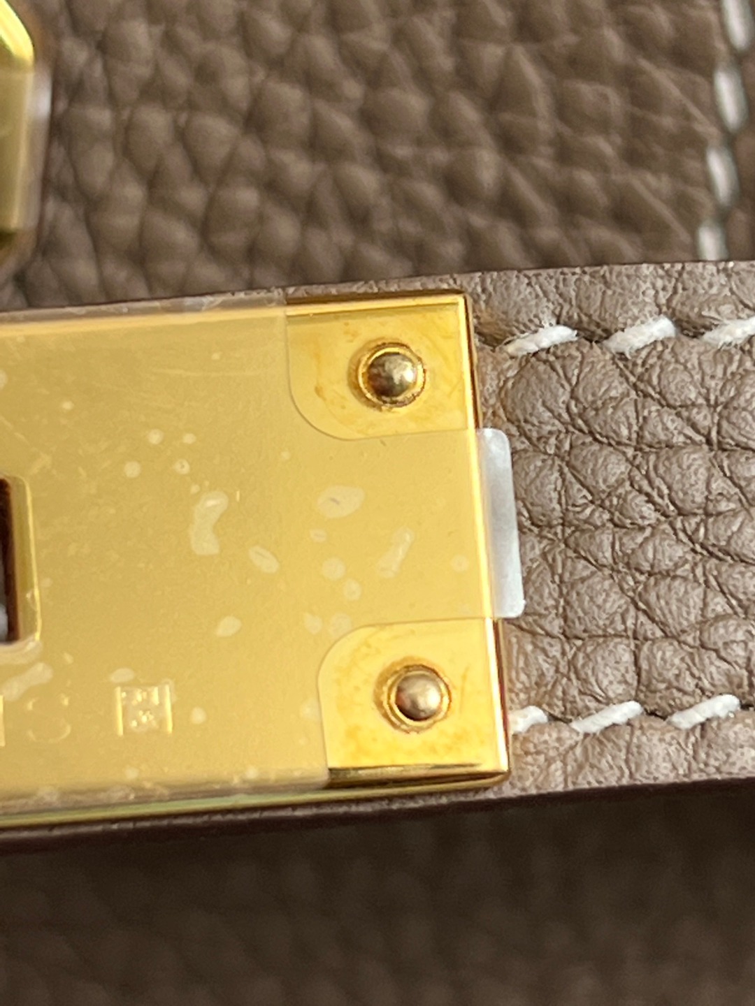 Birkin30 大象灰金扣_15