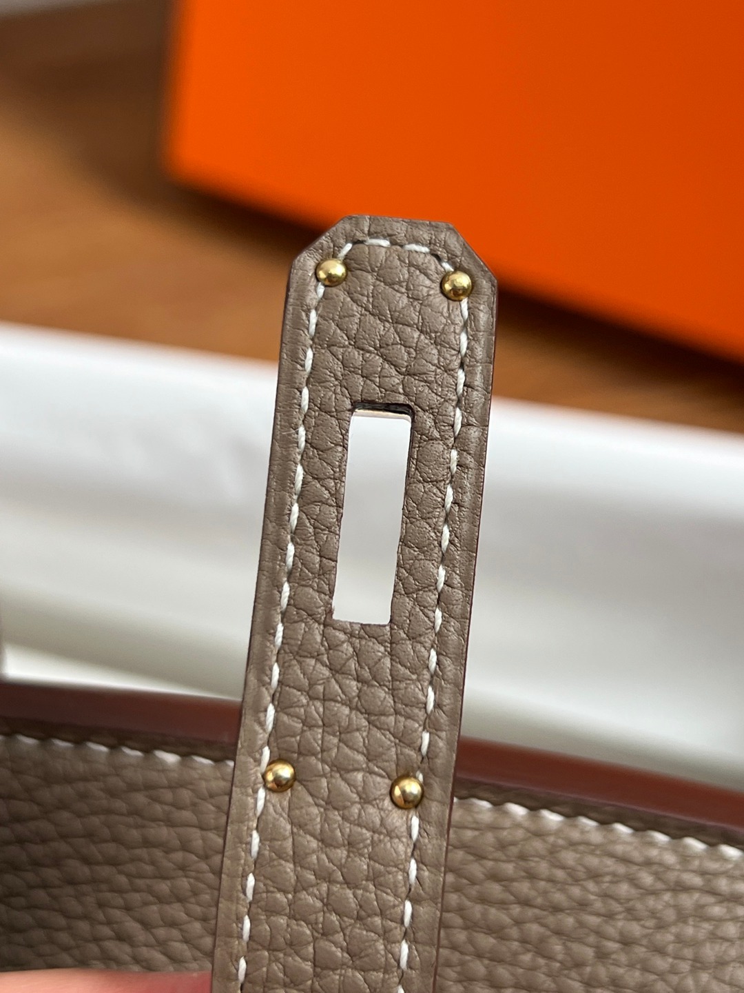 Birkin30 大象灰金扣_16