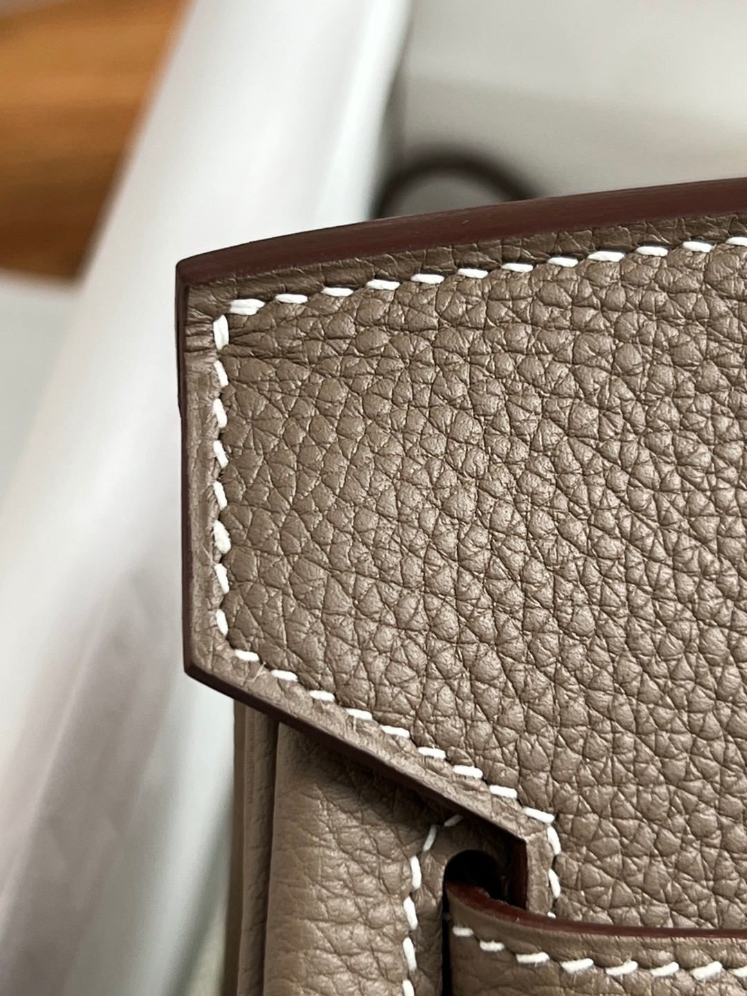 Birkin30 大象灰金扣_9