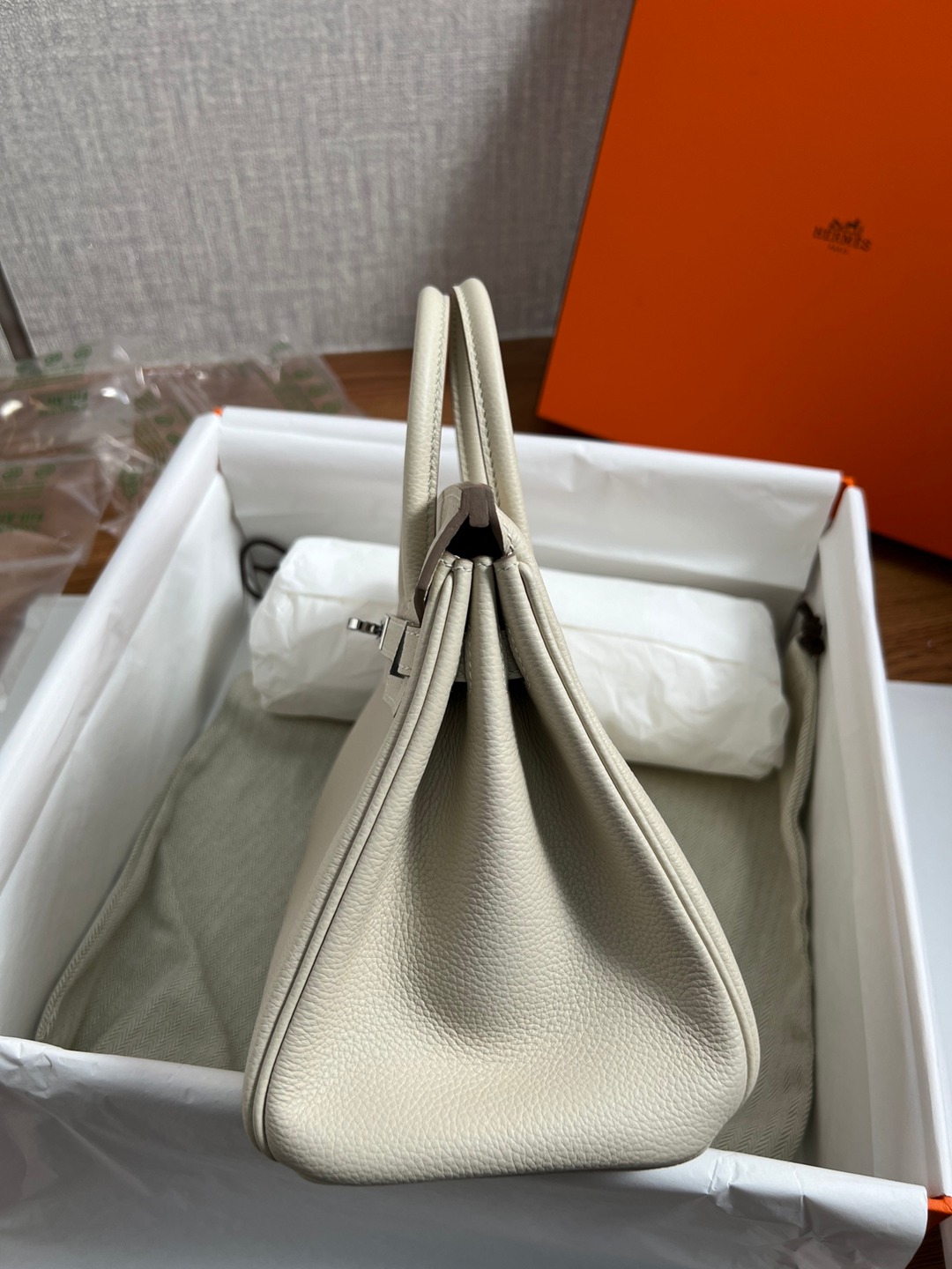 Birkin25 奶昔白銀扣_2