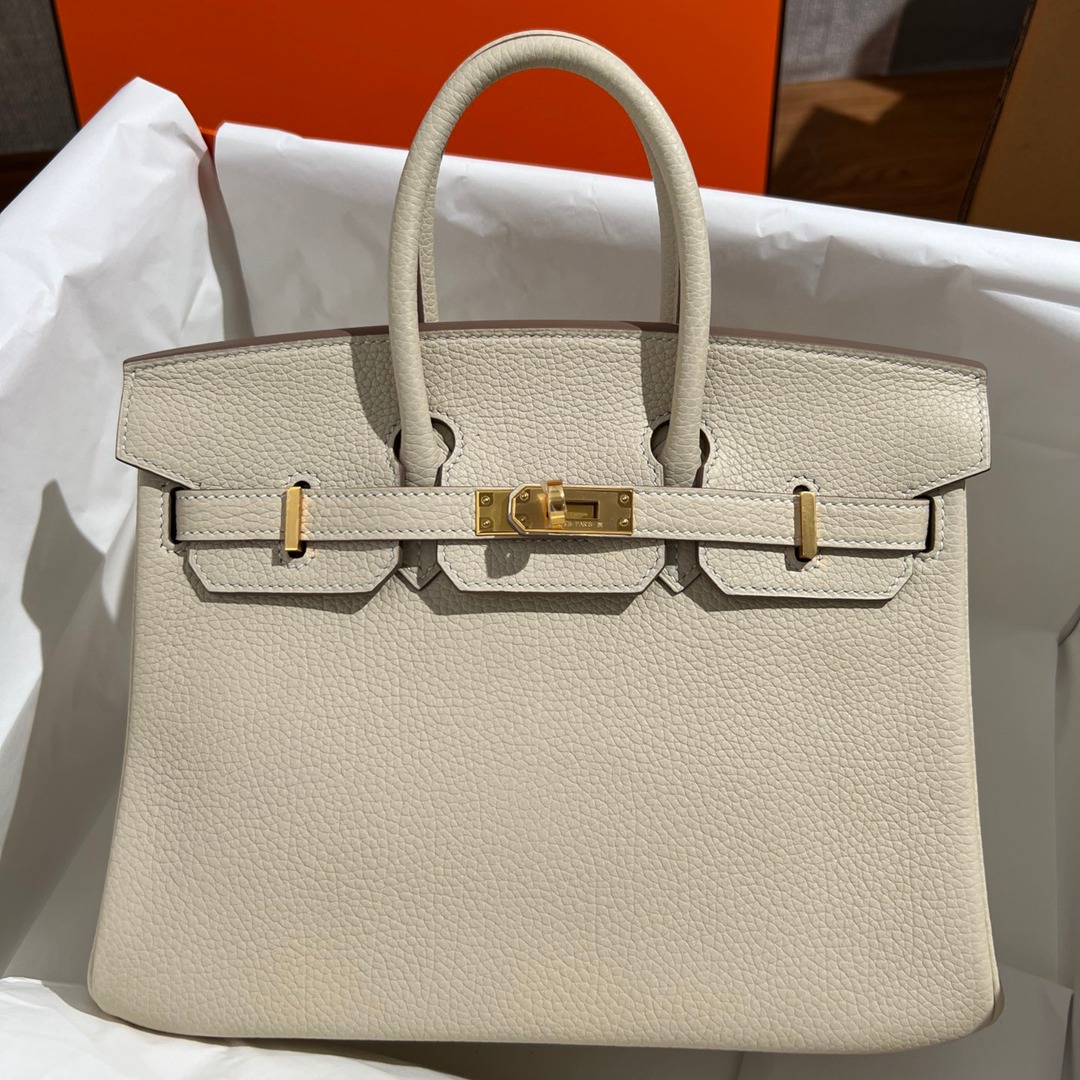 Birkin25 奶昔白金扣_1