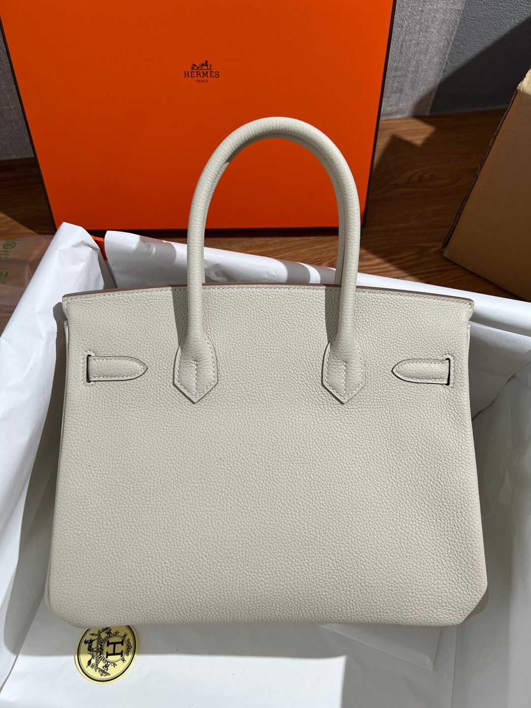 Birkin30 奶昔白金扣_4