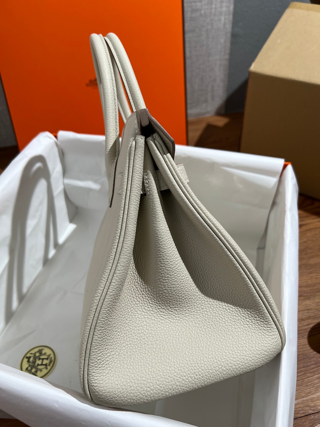 Birkin30 奶昔白銀扣_3