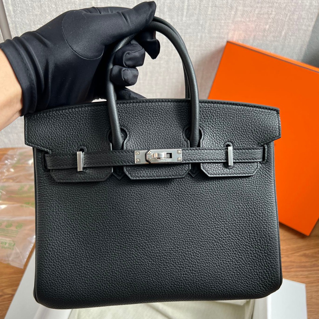 Birkin25 黑色銀扣_1