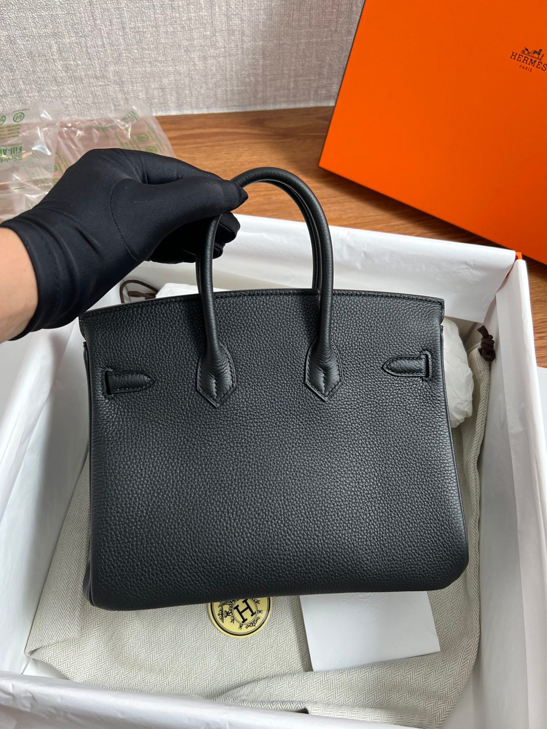 Birkin25 黑色銀扣_2