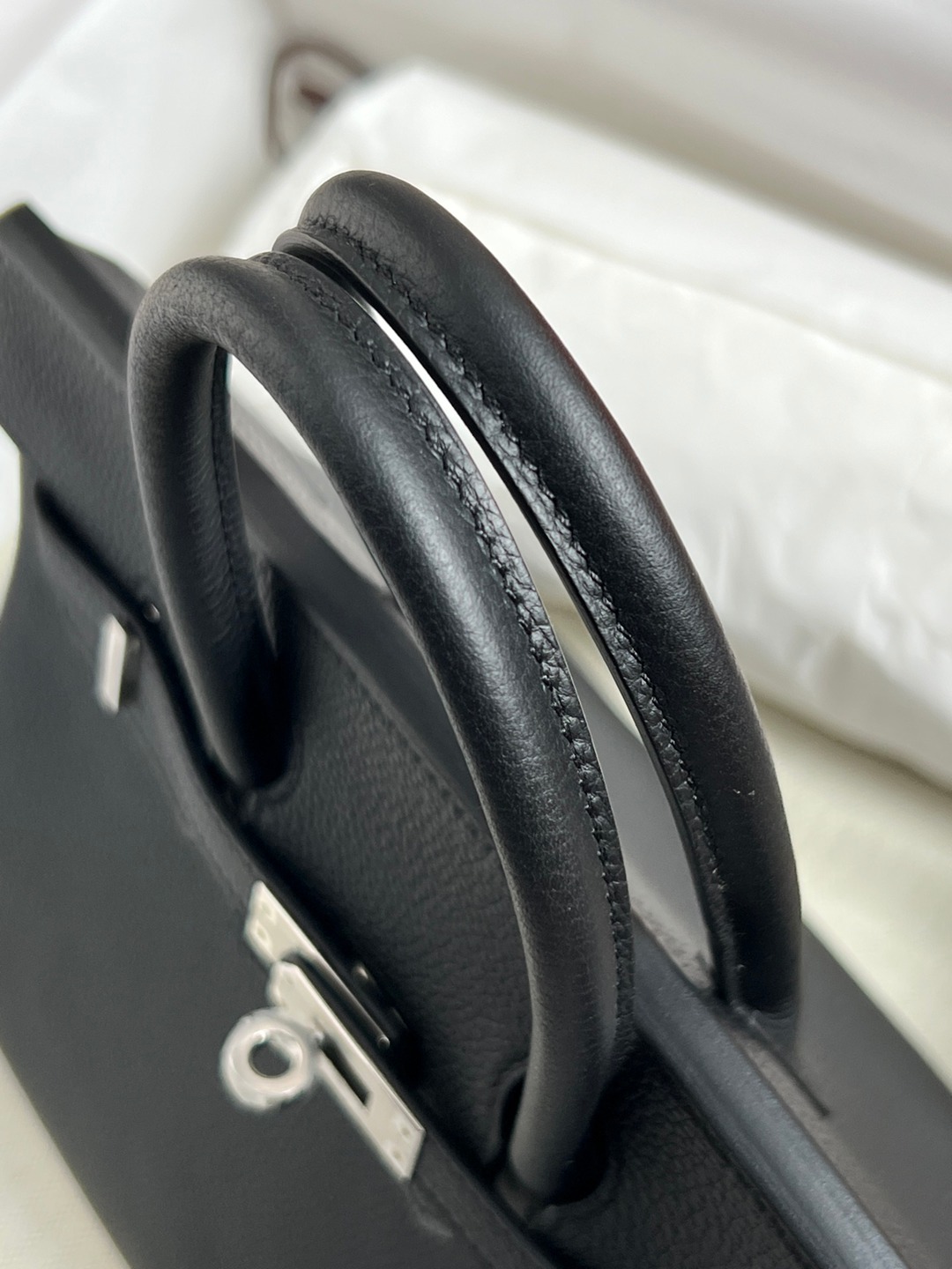 Birkin25 黑色銀扣_13