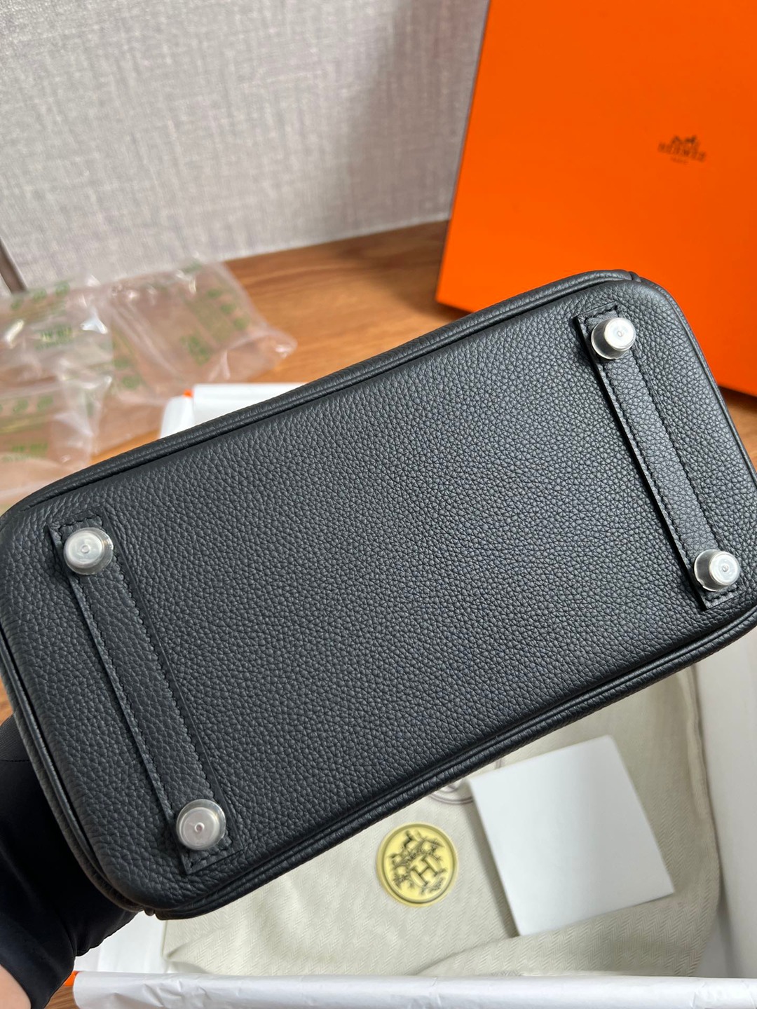 Birkin25 黑色銀扣_6